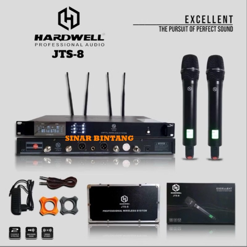 Mic Wireless HARDWELL JTS-8 hardwell jts 8 mic  jts8 Multi Channel Original