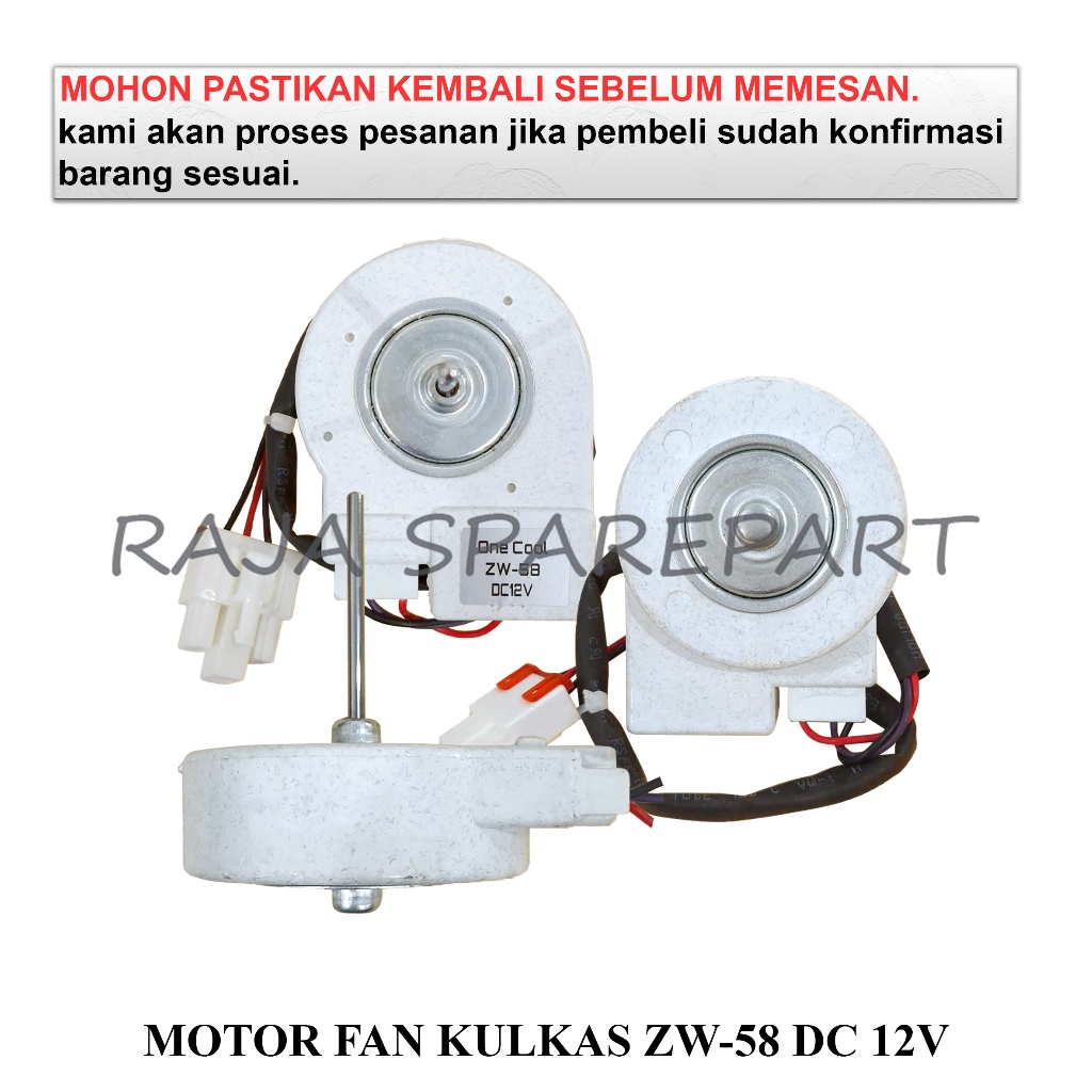 MFKZW58DC FAN MOTOR KULKAS/DINAMO KULKAS/MOTOR FAN KULKAS ZW-58 DC 12V