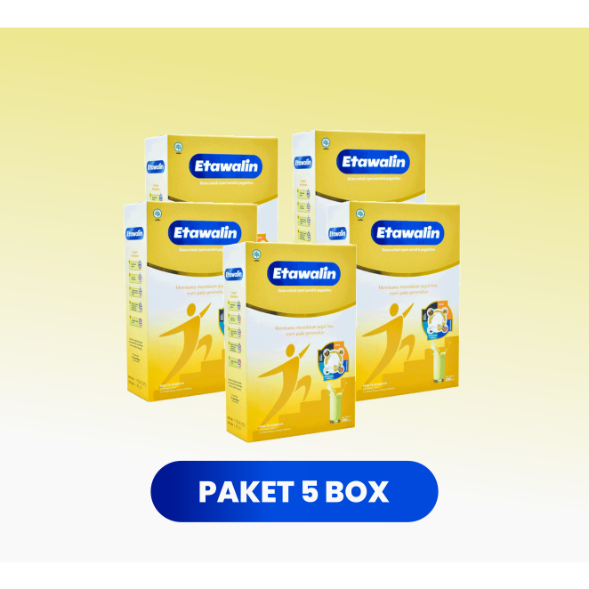 

Paket 5 Box - Susu Etawa Premium Cegah Pengapuran Tulang, Nyeri Sendi dan Rematik 100% Original