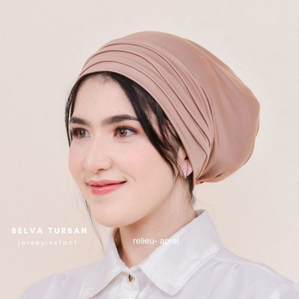 [COD] (belva - RELIEU) 20+warna • belva turban instant jersey - turban wanita dewasa bahan jersey - 