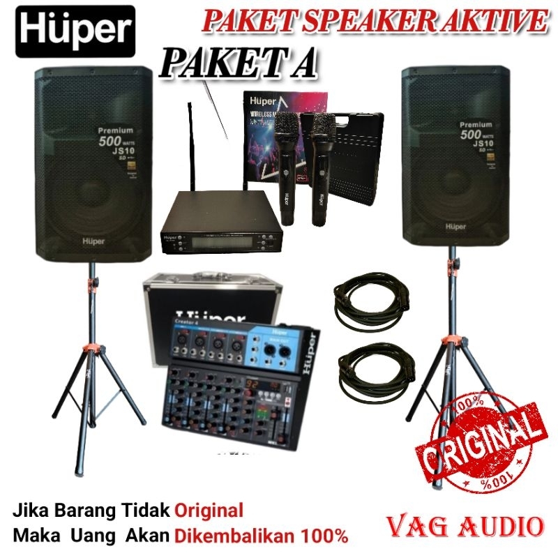 PAKET SOUND, SPEAKER AKTIVE HUPER JS10