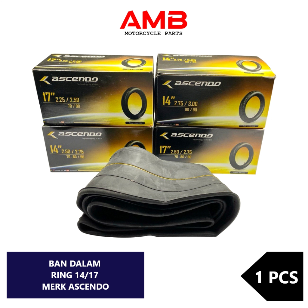 BAN DALAM MOTOR ASCENDO RING 14 DAN RING 17