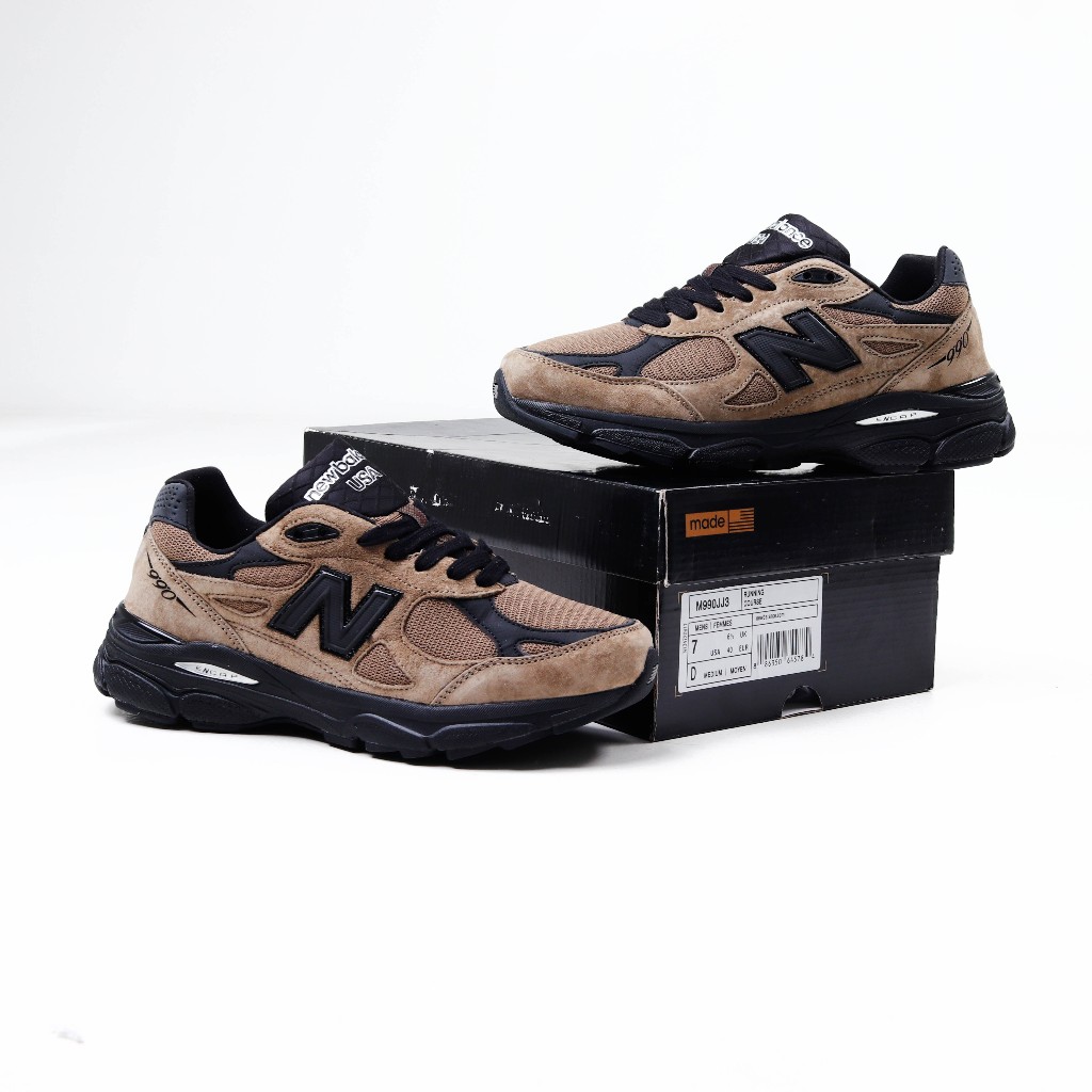 (VLTAVN) Sepatu New Balance 990 V3 Jjjjound Brown Black - NB 990