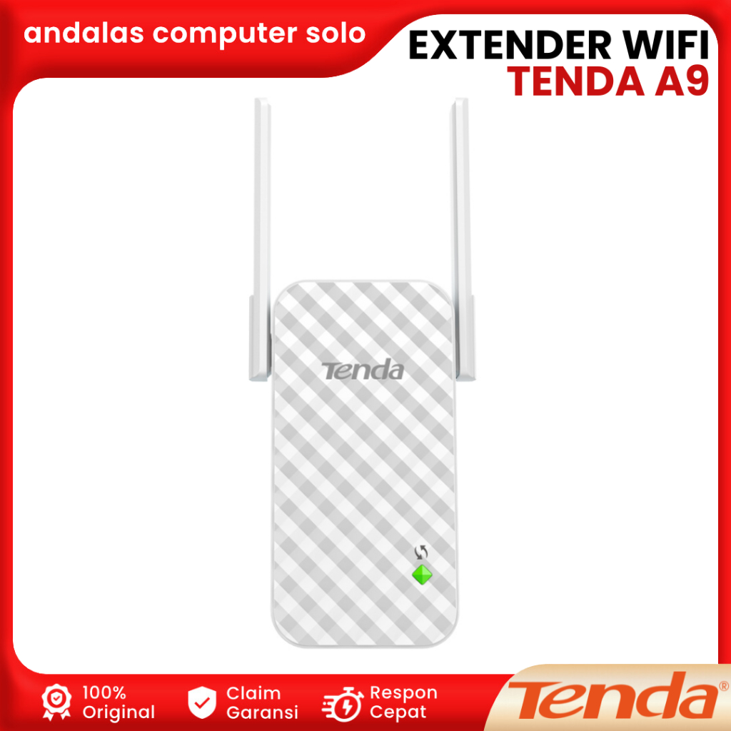 EXTENDER WIFI WIRELESS TENDA A9 N300 Universal Range Extender Wireless N300 A9 EXTENDER