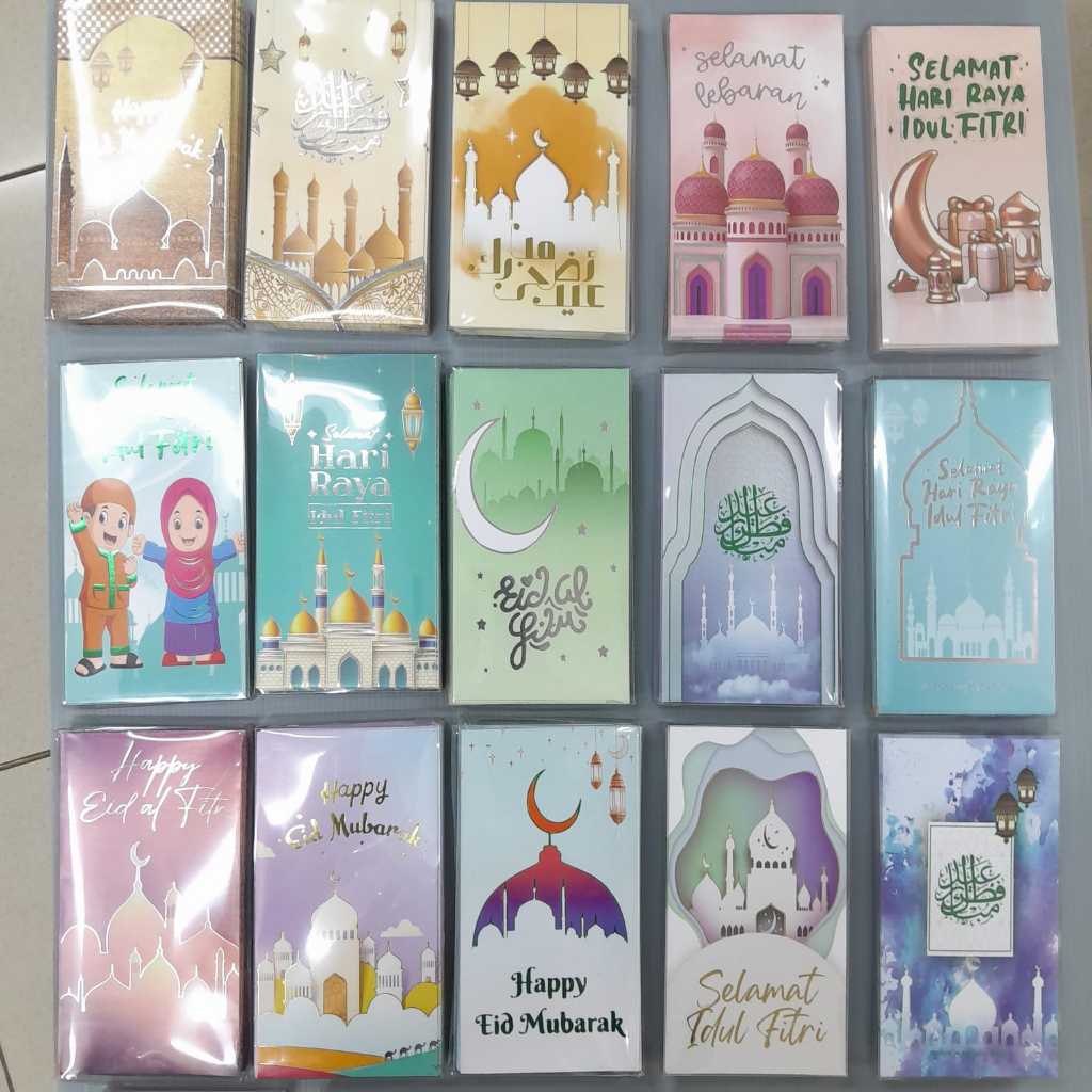 

Amplop Lebaran Idul Fitri Panjang isi 25pcs Angpau Lebarann Idul Fitri motif islamiah