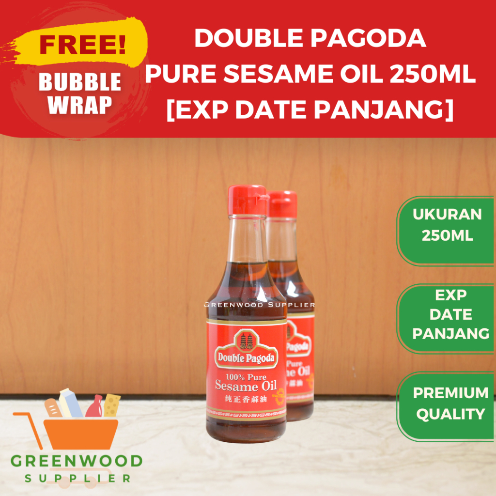 

Double Pagoda Pure Sesame Oil / Minyak Wijen - 250ML