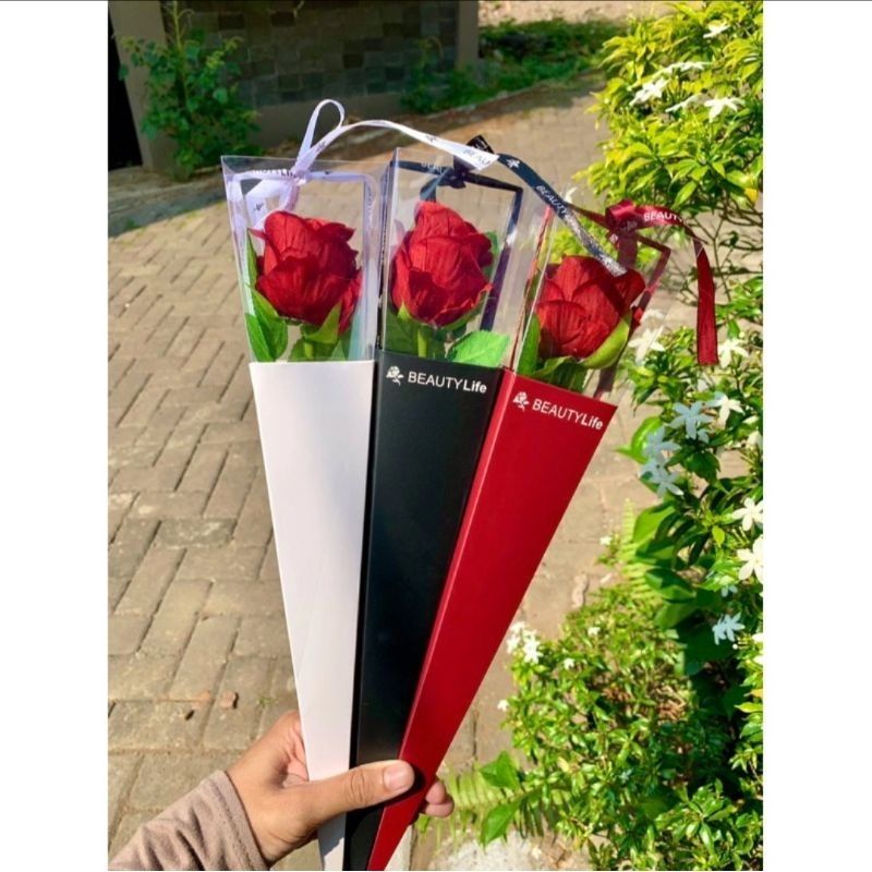 Single Rose Box / Single Rose premium / Bunga box