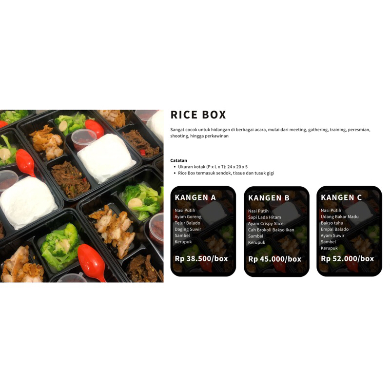

Nasi Kotak Kangen Masakan Rumah
