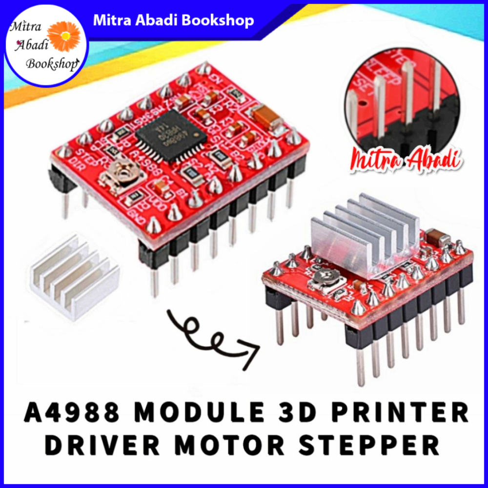 A4988 Modul Module 3D Driver Motor Stepper  + Heatsink 3D Printer Part