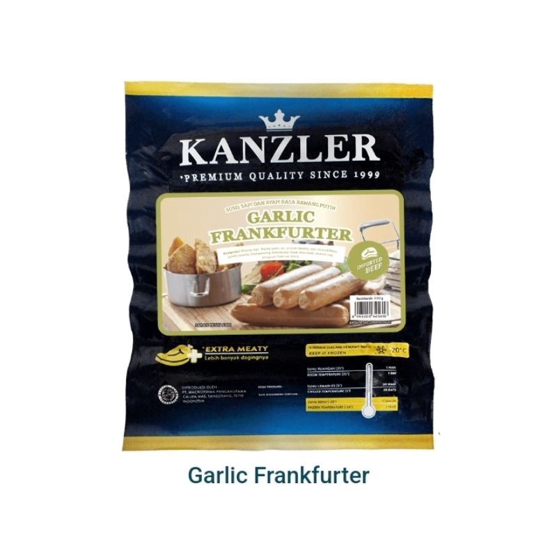 

Kanzler Garlic Frankfurter 300Gr