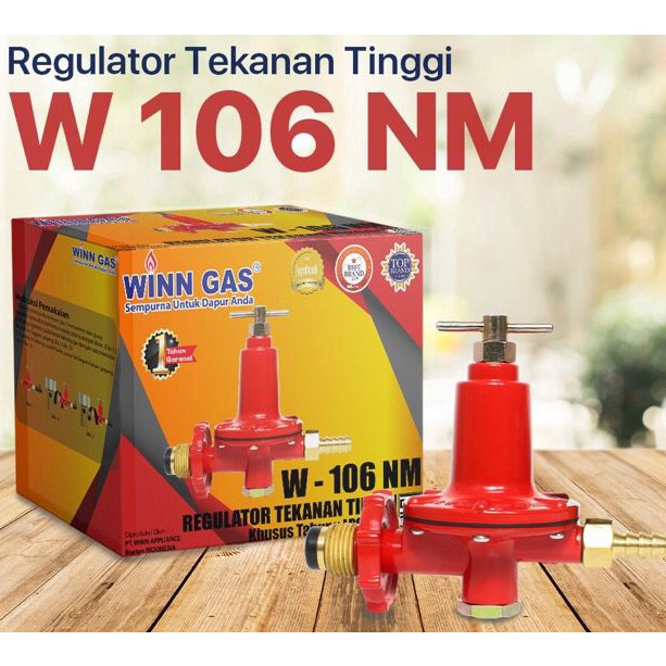 Laris BIp Regulator gas tekanan tinggi LPG 5kg Winn Gas W16NM Otomatis Tanpa Meter