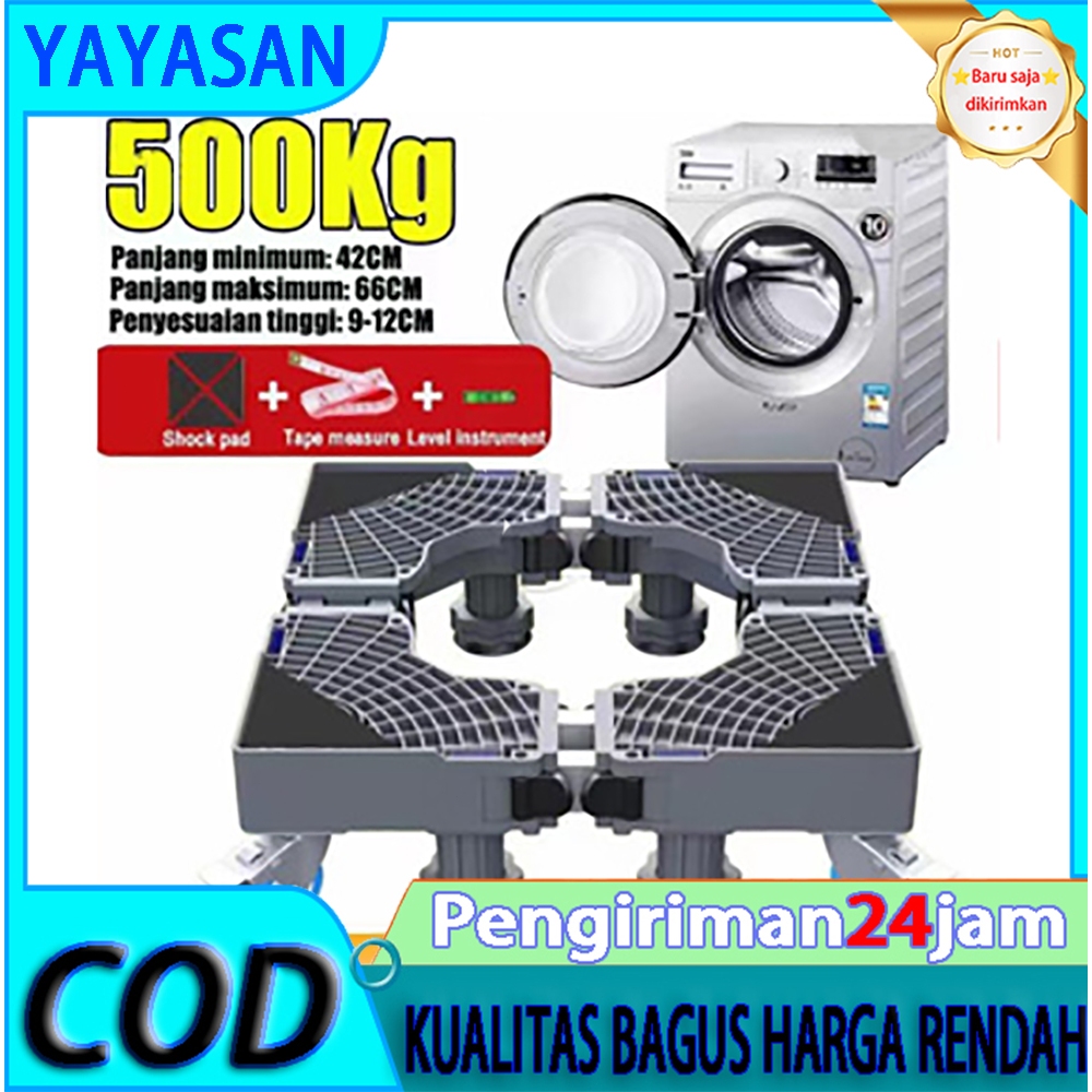 Reaim Alas Mesin Cuci Dan Alas Kulkas Tahan Karat Yang Dapat Disesuaikan Roda Kulkas Washing Machine