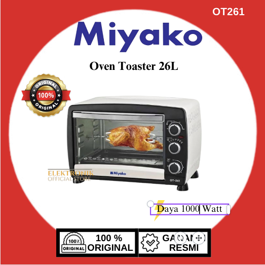 Oven Toaster Miyako OT261 26L/OT-261/OT 261/Oven Miyako/Miyako Oven/Oven Toaster/Oven Murah/Oven Miy