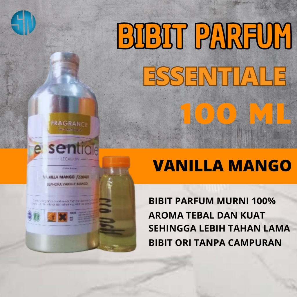 VANILLA MANGO BY ESSENTIALE 100ML REPACK / Bibit Parfum VANILA MANGO A ESSENTIALE Searah Sephora Van