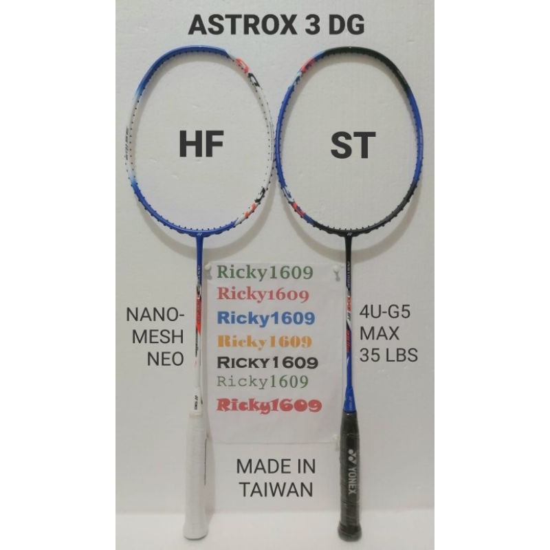 RAKET BADMINTON YONEX ASTROX 3DG HF / ASTROX 3DG FT / YONEX ASTROX 3 DG HF - 3 DG ST (TENSION 35 LBS