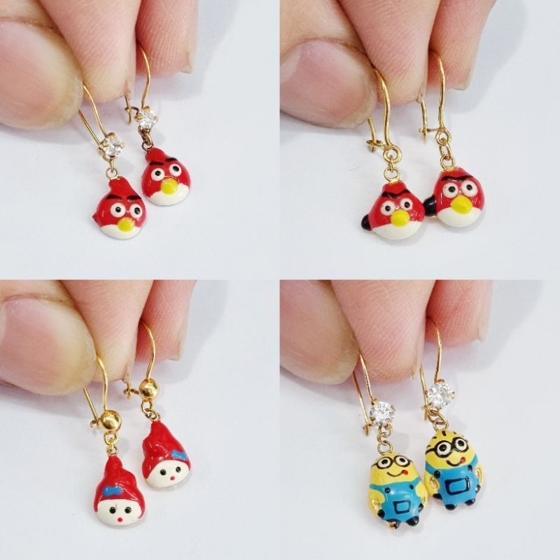 Anting Emas Kawat Anak Karakter Kadar 70% 700 16K - PJ