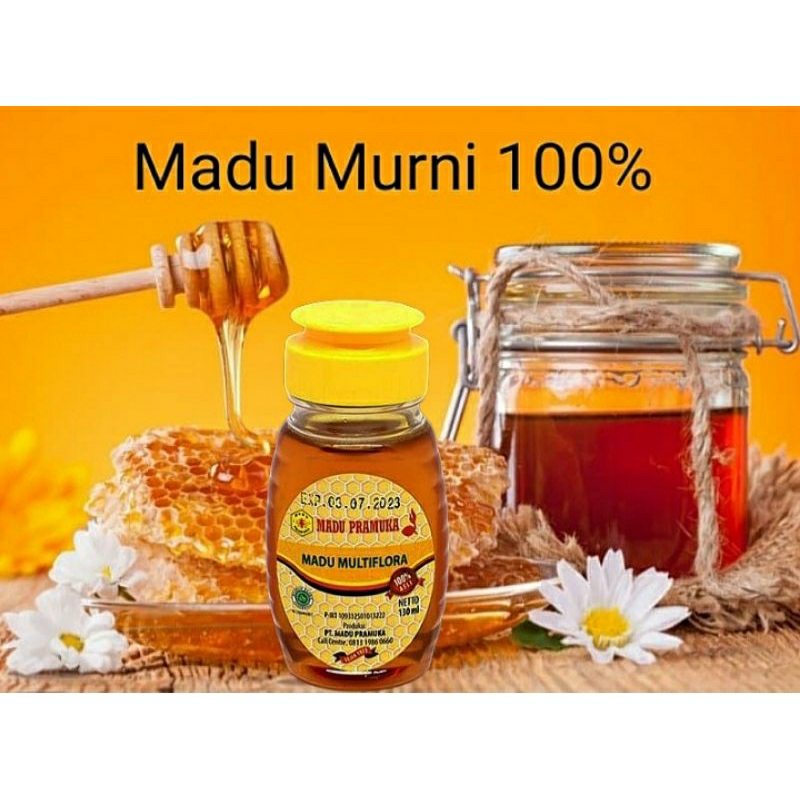 

MADU PRAMUKA MULTIFLORA 130 ml / MADU PRAMUKA ASLI CIBUBUR / MADU MULTIFLORA 130 ML / MADU ASLI MURNI 130 ML / MADU MURNI ASLI 100%