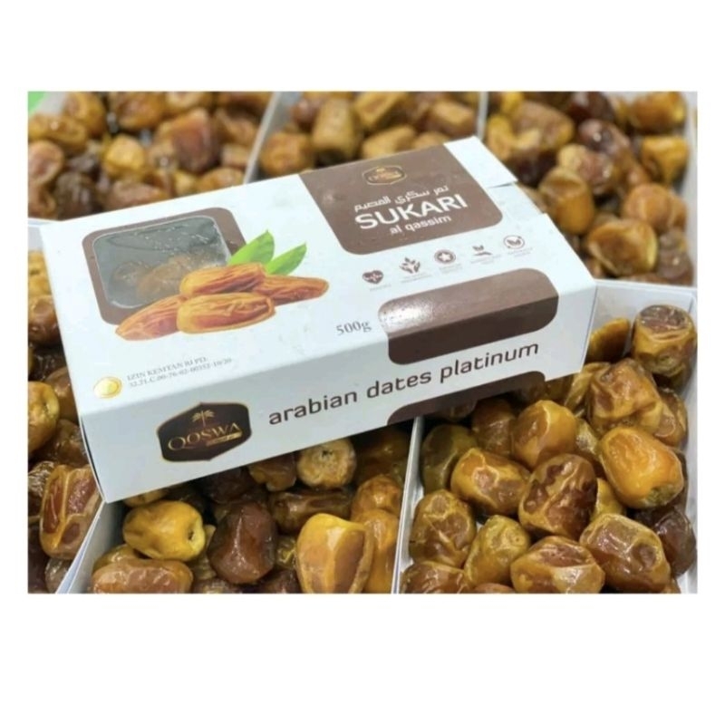 

Kurma Sukari qoswah arabian dates platinum 500 gram Sukari Al Qassim