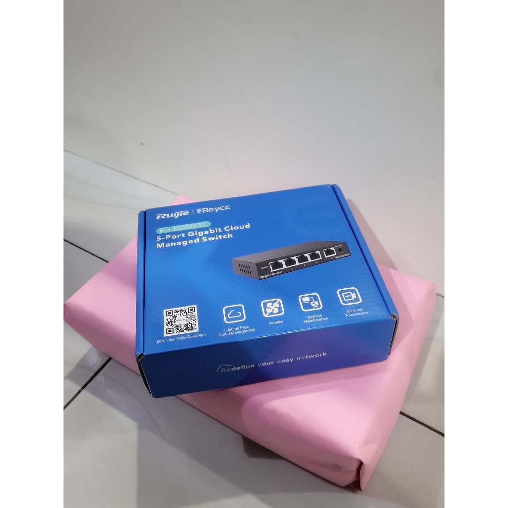 Switch Ruijie RG-ES205GC | 5 Port Gigabit Cloud Managed Switch