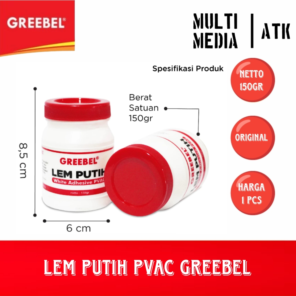 

LEM PUTIH GREEBEL PVAC / LEM FOX GREEBEL 150gr