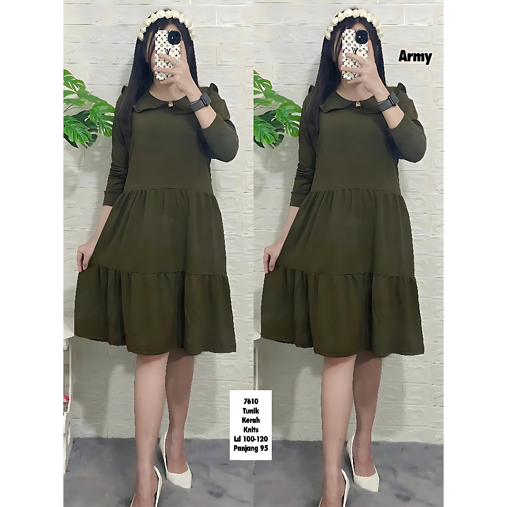 VN Store - Tunik Kaos Knits Premium - Tunik Wanita Polos