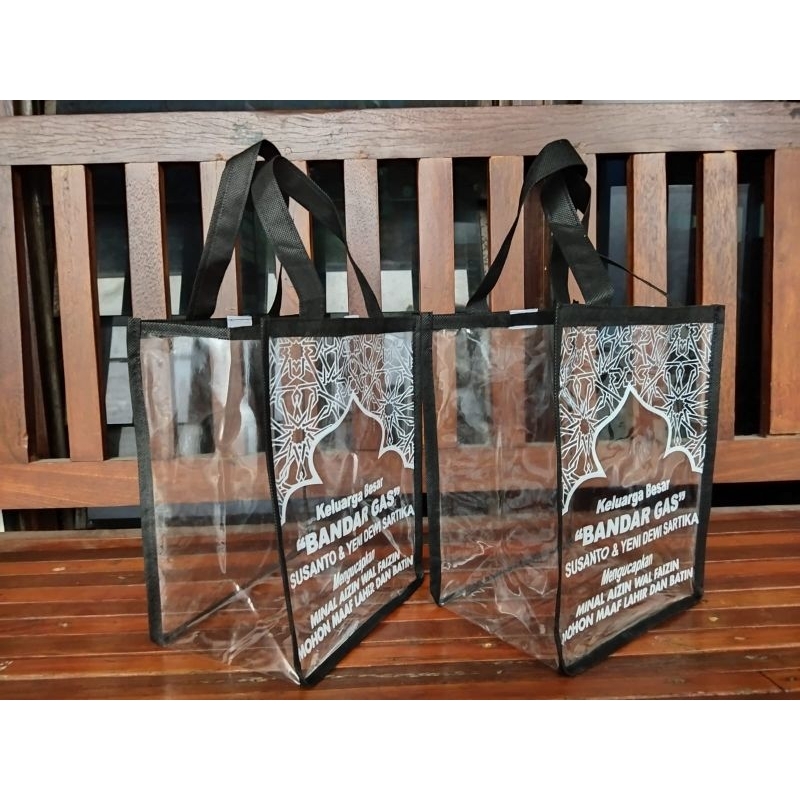 TAS IDUL FITRI FULL MIKA/SOUVENIR TAS LEBARAN CASTEM NAMA KELUARGA
