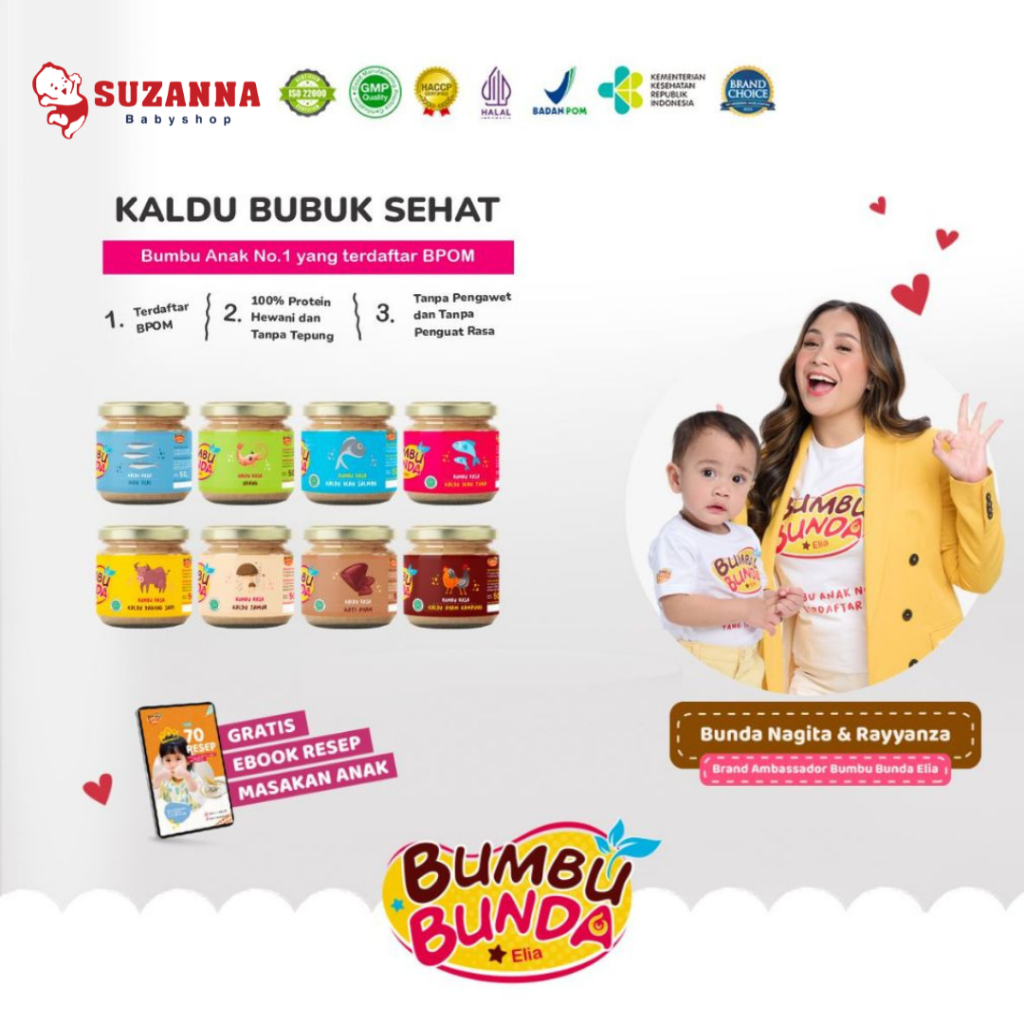 

Bumbu Bunda Elia Kaldu MPASI 50gr