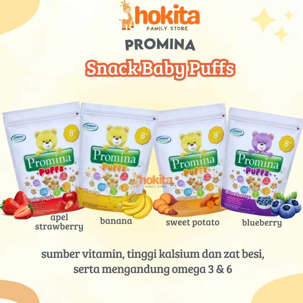 Promina Puff Snack Bayi / Snack Puff Bayi / Cemilan Bayi 15gr