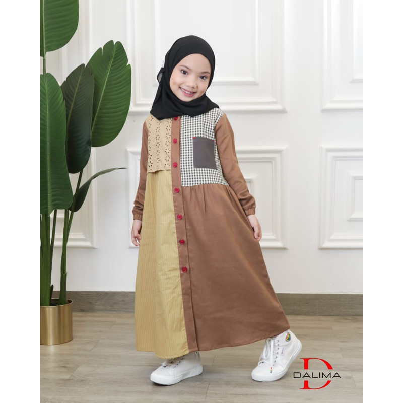 GAMIS ANAK DALIMA KIDS BY SEMUT (SIZE M)