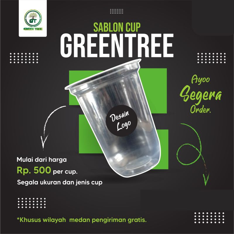 gelas plastik pet ukuran 14 oz