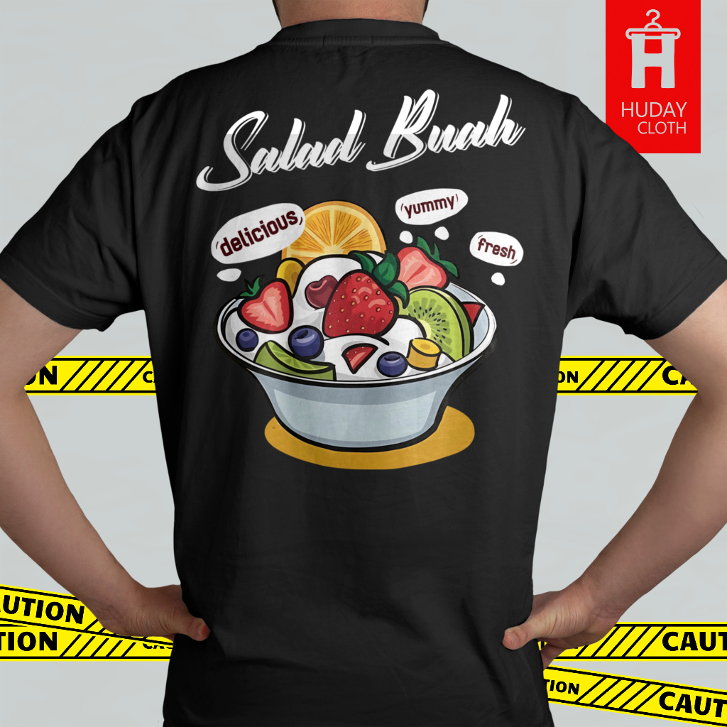 KAOS KLATEN / SALAD BUAH SEGAR / BAJU MAKANAN / COD / ES / SOP BUAH / PUASA
