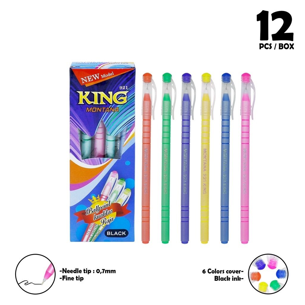 

PULPEN MONTANA 921 KING 1 PACK ISI 12 PCS