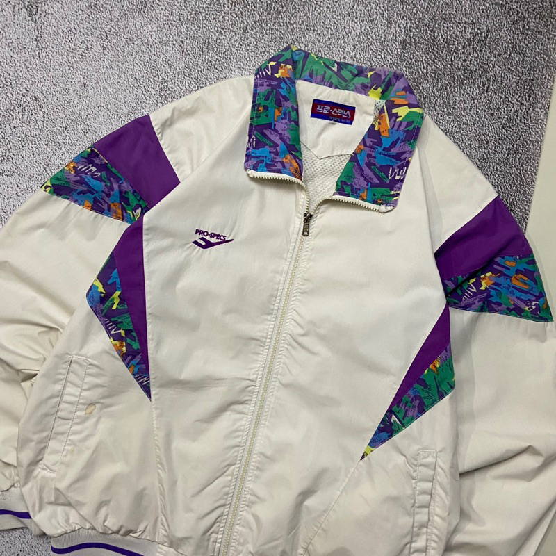 Jacket windbreaker vintage colourblock prospecs