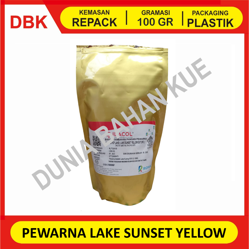 

PEWARNA MAKANAN LARUT MINYAK SUNSET YELLOW / ORANGE|| 100 GR