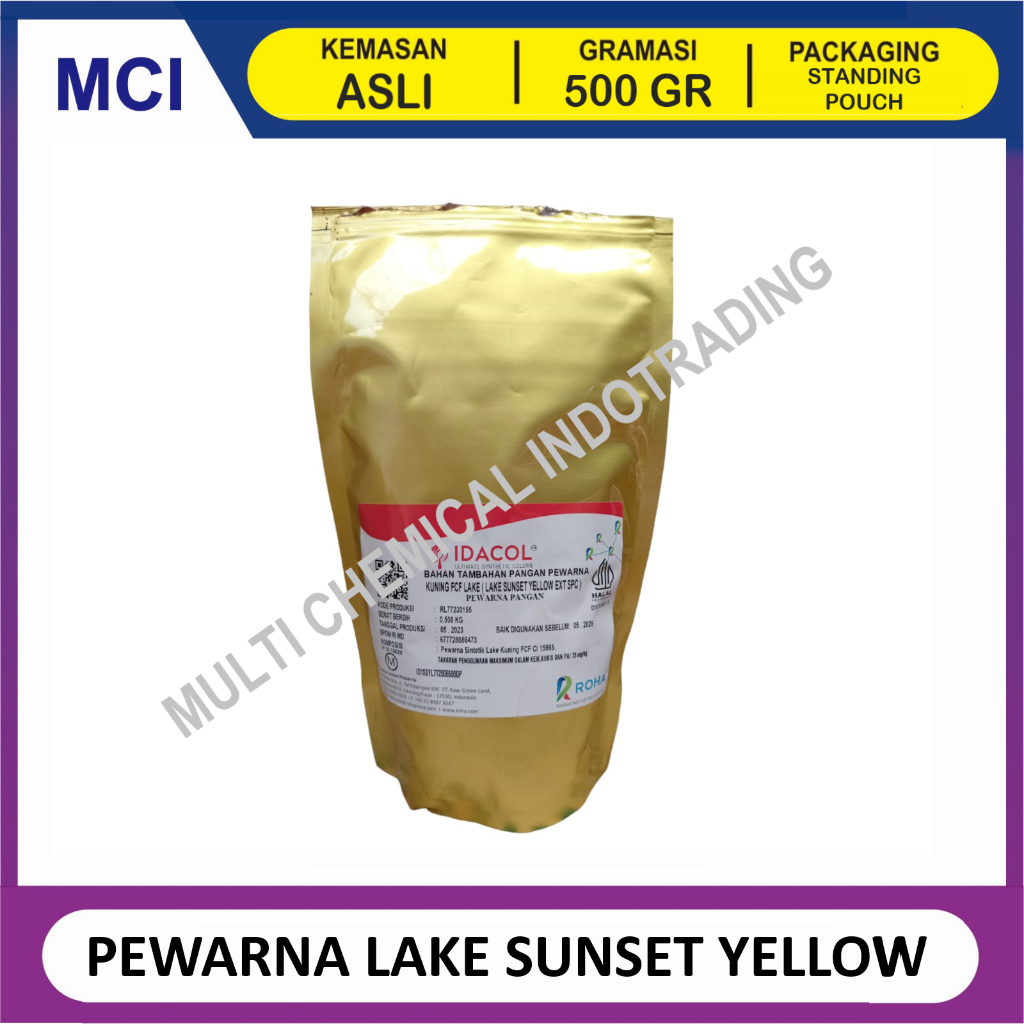 

PEWARNA MAKANAN LARUT MINYAK SUNSET YELLOW / ORANGE - 500 GR