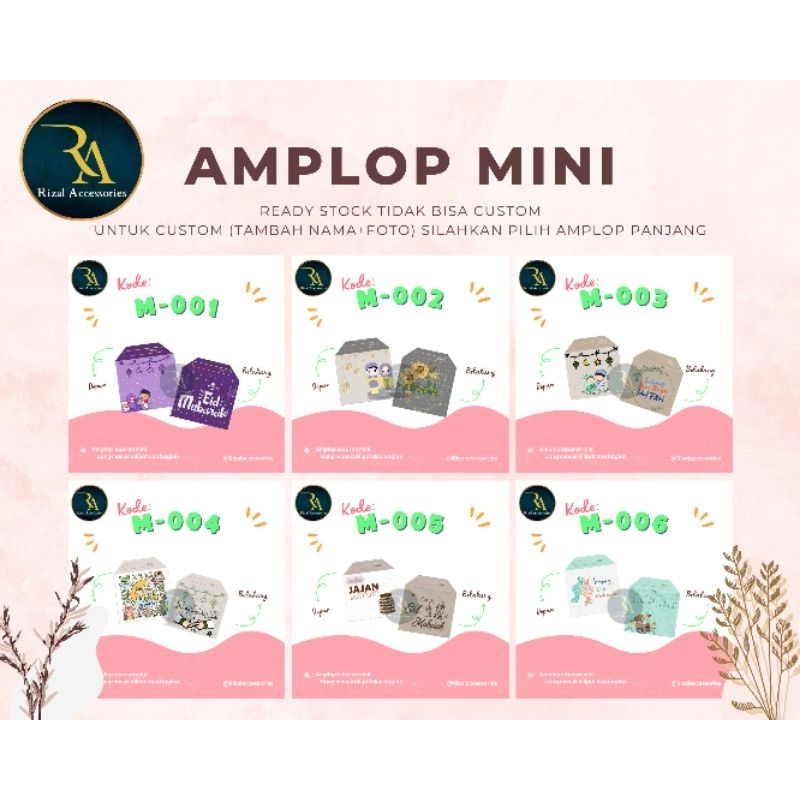 

Amplop lebaran mini uang lipat dua