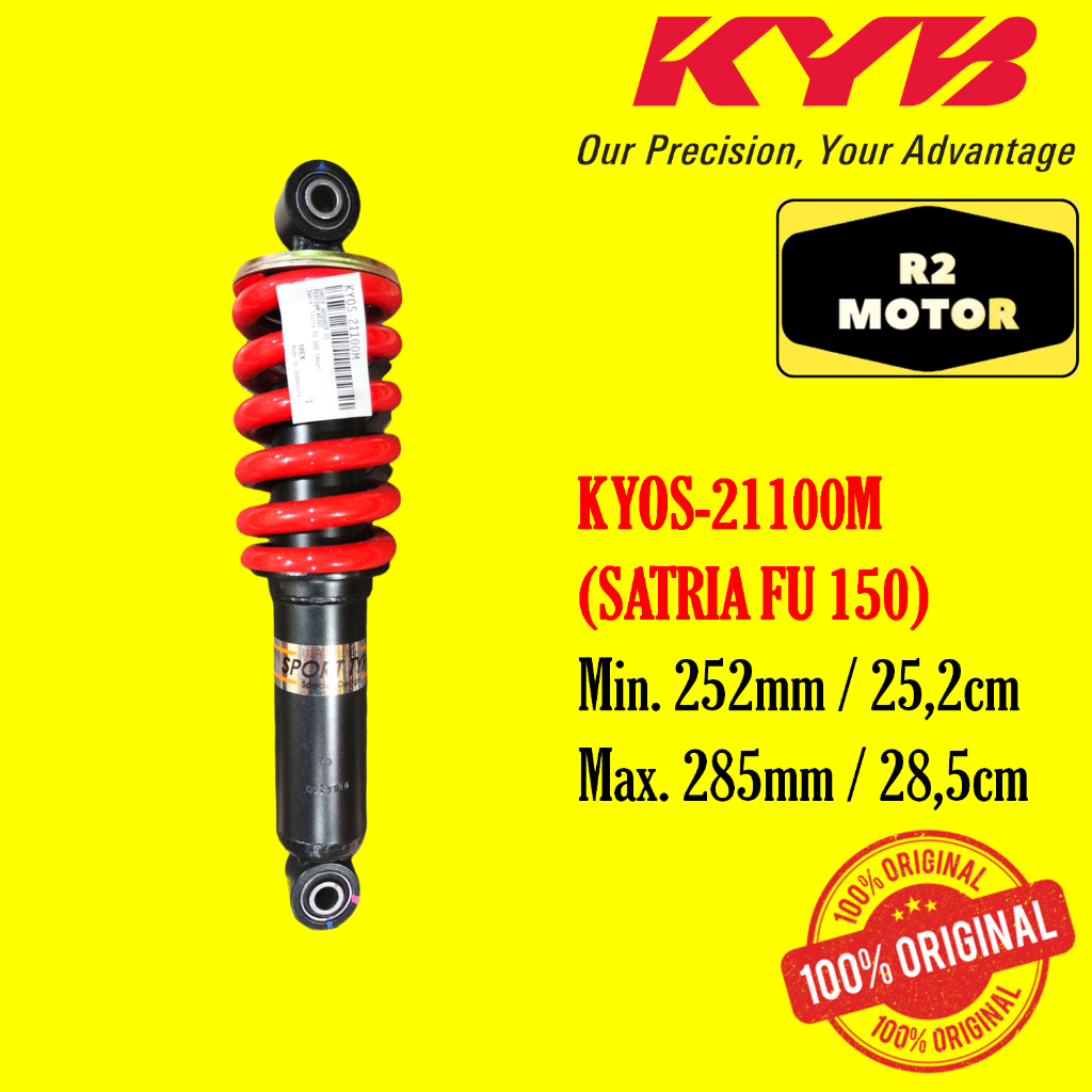SHOCK SKOK BELAKANG KYB KYOS-21100M SATRIA FU 150 ORIGINAL KAYABA
