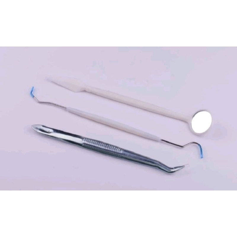 Dental Alat Standar Plastik Steril Periksa Gigi Disposable / Dental Disposable Diagnostic Kit