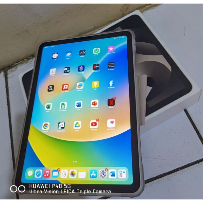 ipad air 5 wifi celluler 256gb garansi ibox aktif
