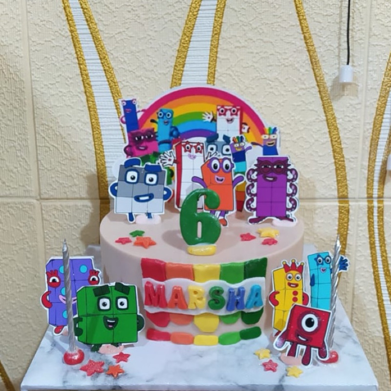 

Pinata cake number block