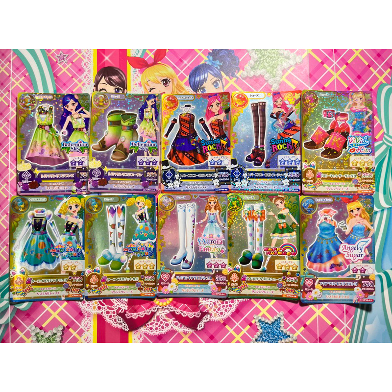 Kartu Aikatsu Jepang Asli Zodiak Consellation Dress Zodiac Vivid Kiss Swing Rock Magical Toy Bohemia