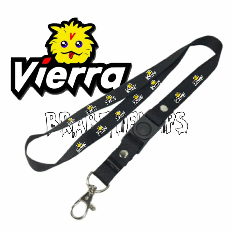 

LANYARD VIERRA / VIERRATALE / TALI LANYARD BAND / LANYARD ART / GANTUNGAN HANDPHONE NAME TAG KARTU NAMA ID CARD / LANYARD POLOS / LANYARD HITAM