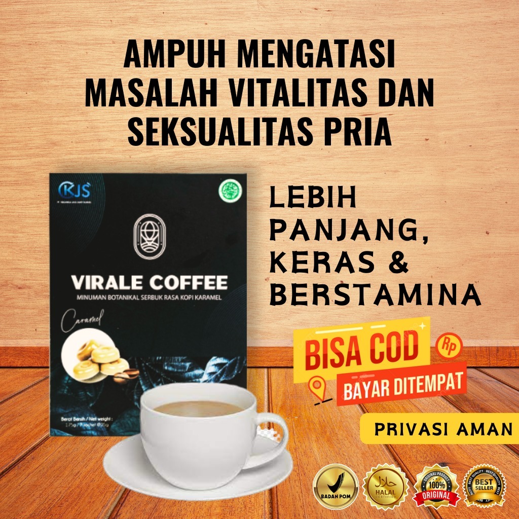 Kopi Kuat Pria Tahan Lama Virale Coffee Isi 7 Sachet Penambah Stamina Pria Dewasa Obat Pria Herbal T