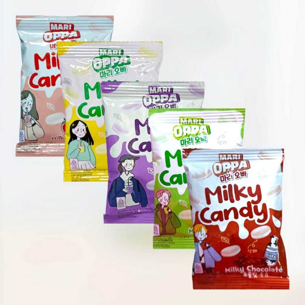 

Permen Mari Oppa Milky Candy 12gr (1 Renceng isi 10 Sachet) Aneka Rasa