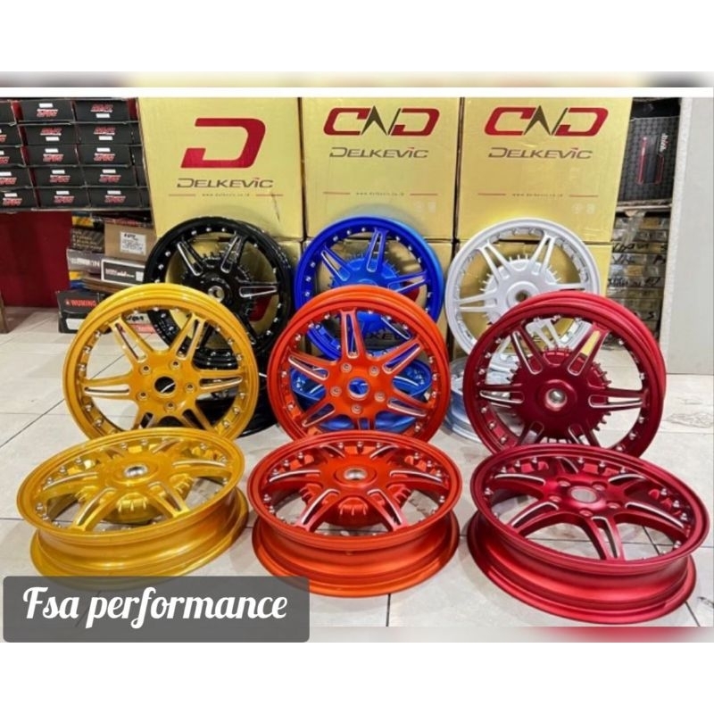 Pelak Velg Delkevic Drag Vespa Sprint Primavera LX S R12 Ring12 Velg DND Vespa Sprint Primavera