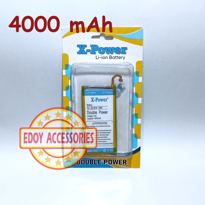 Batre Samsung Galaxy A8 2018 A530 A530F Double Power Batu Baterai Battery Tanam