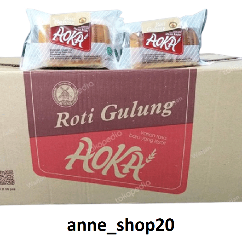 

Aoka Roti Gulung Campur/Mix 1 dus isi 60