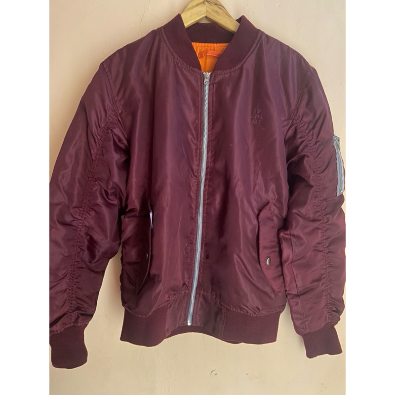 Jaket bomber unkl347 preloved/pernah dipakai