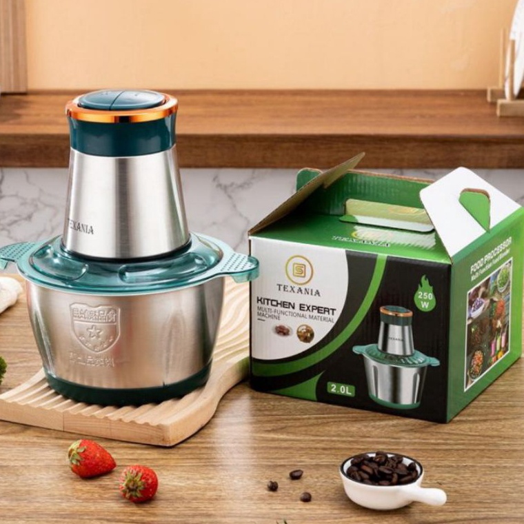 TEXANIA BLENDER DAGING STAINLESS 2 LITERCOOPER STAINLESS 2ML  Stock Banyak