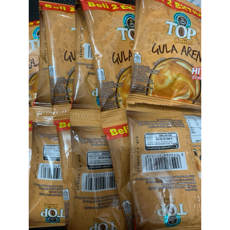 

(45pcs/3renceng) TOP COFFE GULA AREN